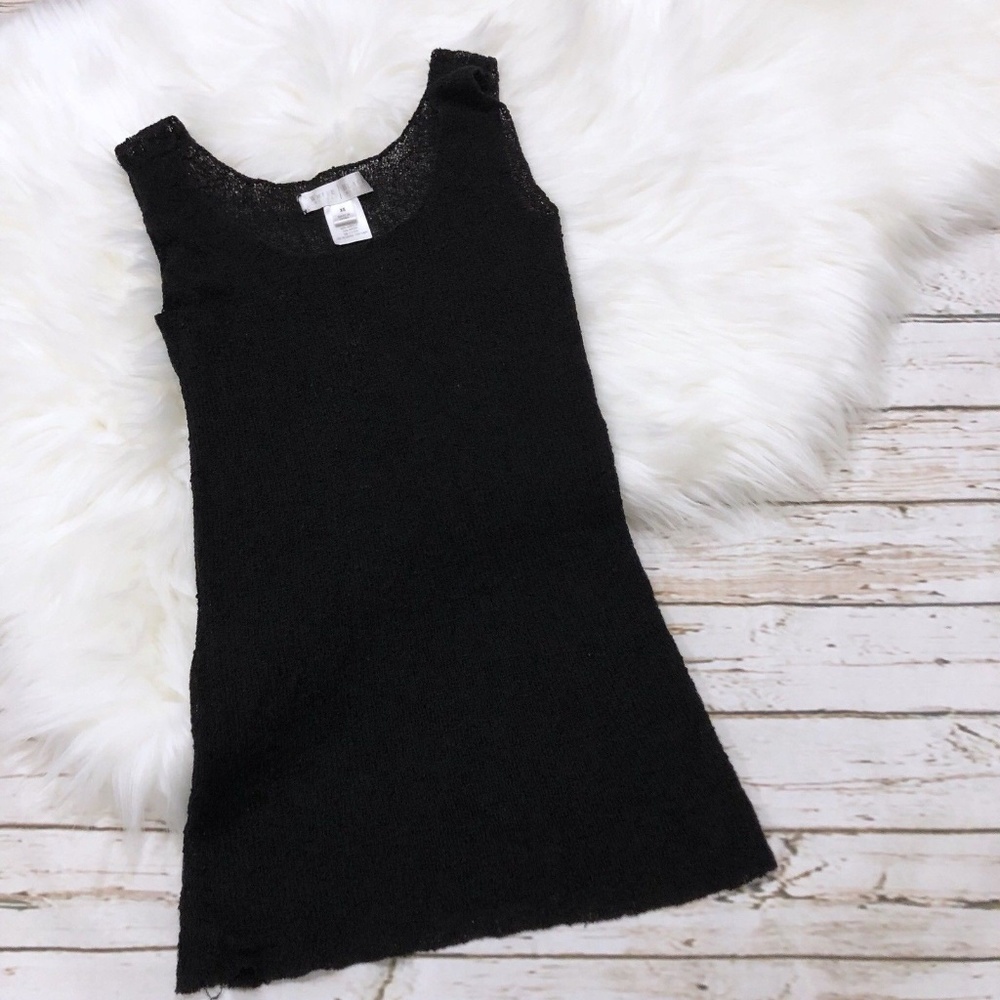 White House Black Market Black Tank Top Knit